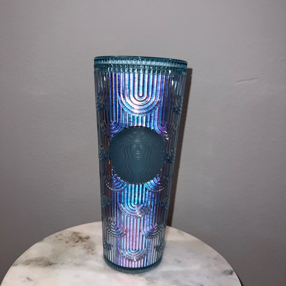 Starbucks Holographic mermaid scale Tumbler 24oz